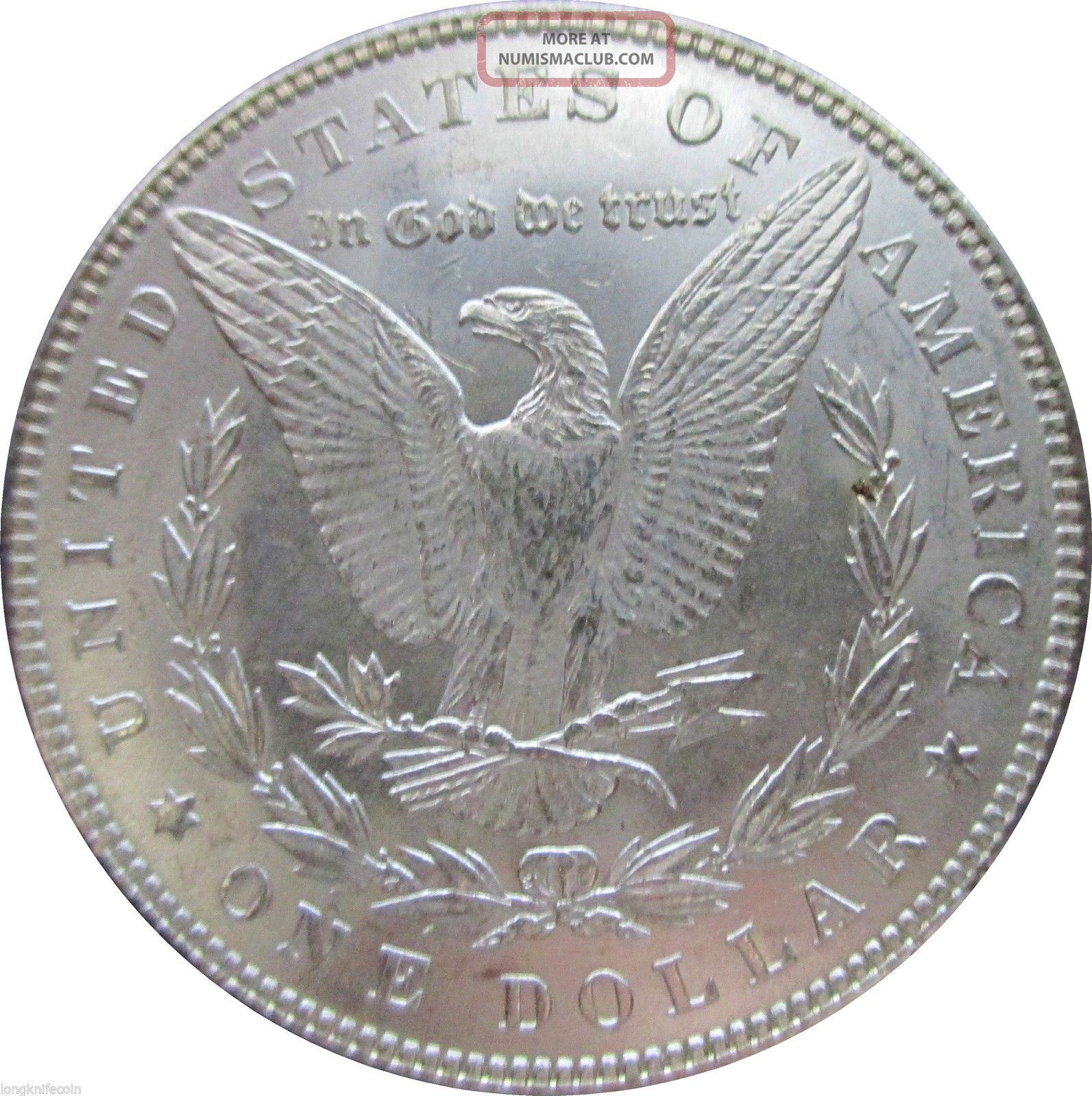 1886 - P Morgan Dollar, Brilliant Uncirculated Ms+++. A Beauty.