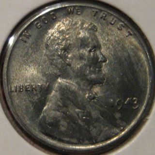 1943 Lincoln Cent Coin Bu Unc Ms T10 photo