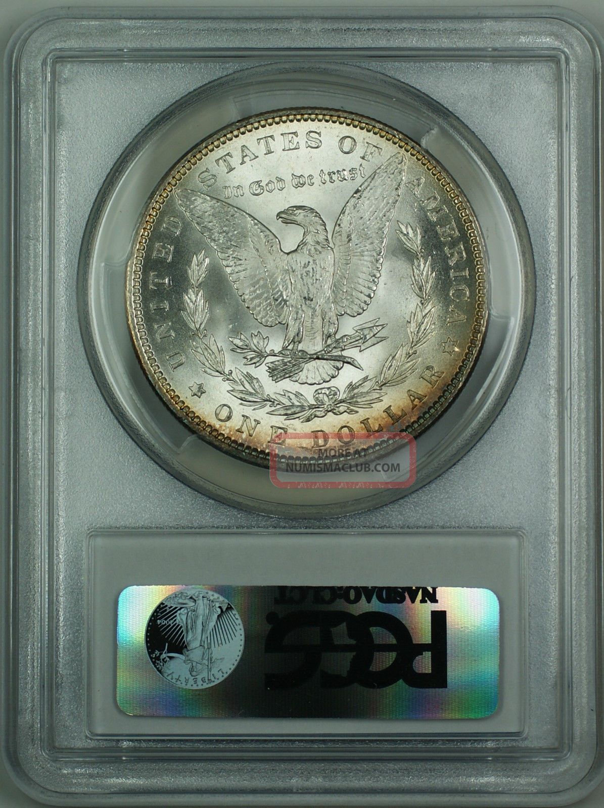 1888 Morgan Silver Dollar $1 Pcgs Ms - 64 Rim Toned Gkg