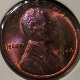 1946 Lincoln Cent Coin Bu Unc Ms C11 photo
