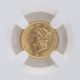 1852 Ngc Ms64 G$1 Gold Gold photo 1