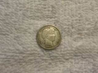 1908 D Barber Dime Silver Coin photo