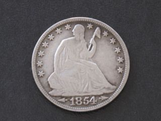 1854 - O Liberty Seated Half Dollar T4828l photo
