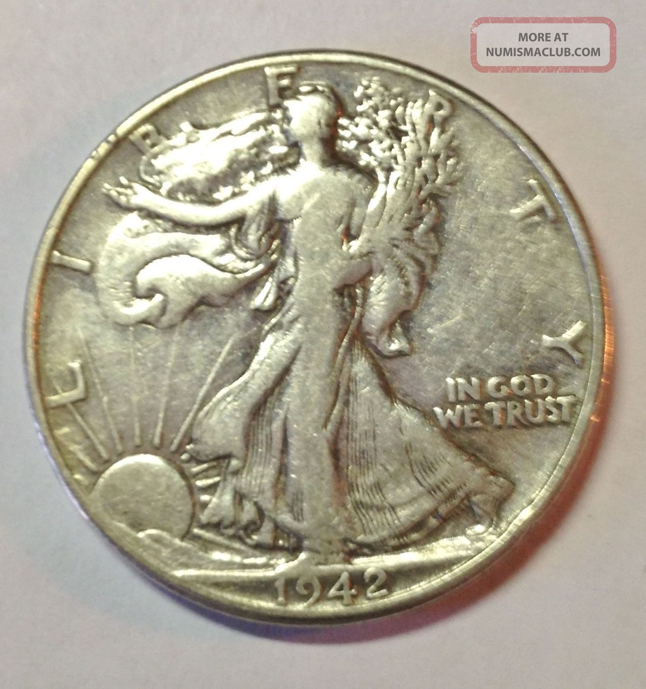 1942 Silver Walking Liberty Half Dollar Oustanding Coin 1942-silver-walking-liberty-half-dollar-oustanding-coin