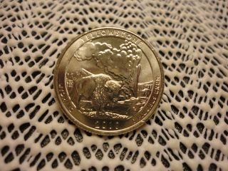 2010 - P Yellowstone America The Quarter. . . .  Looking Coin photo
