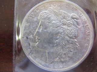 1921 Morgan Silver Dollar Gem Bu Ms+ Coin photo