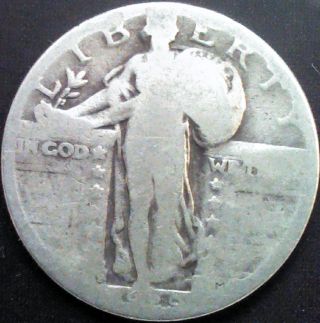 1929 D Standing Liberty Quarter - 90% Silver Coin photo
