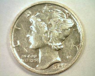1940 - S Mercury Dime Choice About Uncirculated Ch.  Au Coin photo