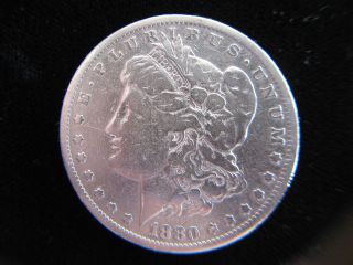 1880 Us Morgan $1 Silver Coin photo