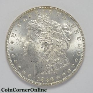 1886 U.  S.  Morgan Silver Dollar Ch Bu (ccx249) photo