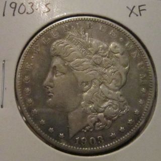 1903 - S Morgan Silver Dollar Xf Rare Key Date Us Silver Coin photo