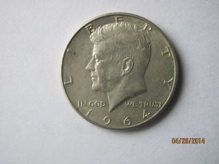 1964 - D Kennedy (90%) Silver Half Dollar. photo