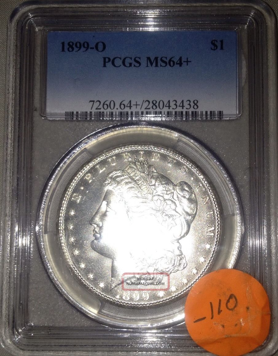 1899 O Morgan Silver Dollar Pcgs Ms64+ Stunning Coin