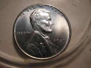 1943 Lincoln Cent (during Wwii) Exquisite Steel Cent photo