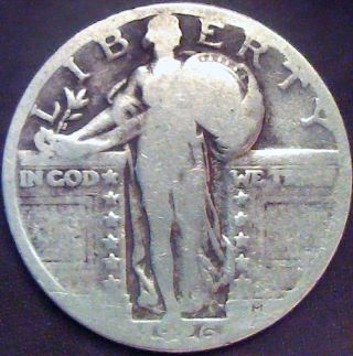 1926 P Standing Liberty Quarter - - 90% Silver Coin. photo