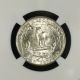 Washington Quarter Silver 1944 D.  Ngc Ms66 L1 Quarters photo 2