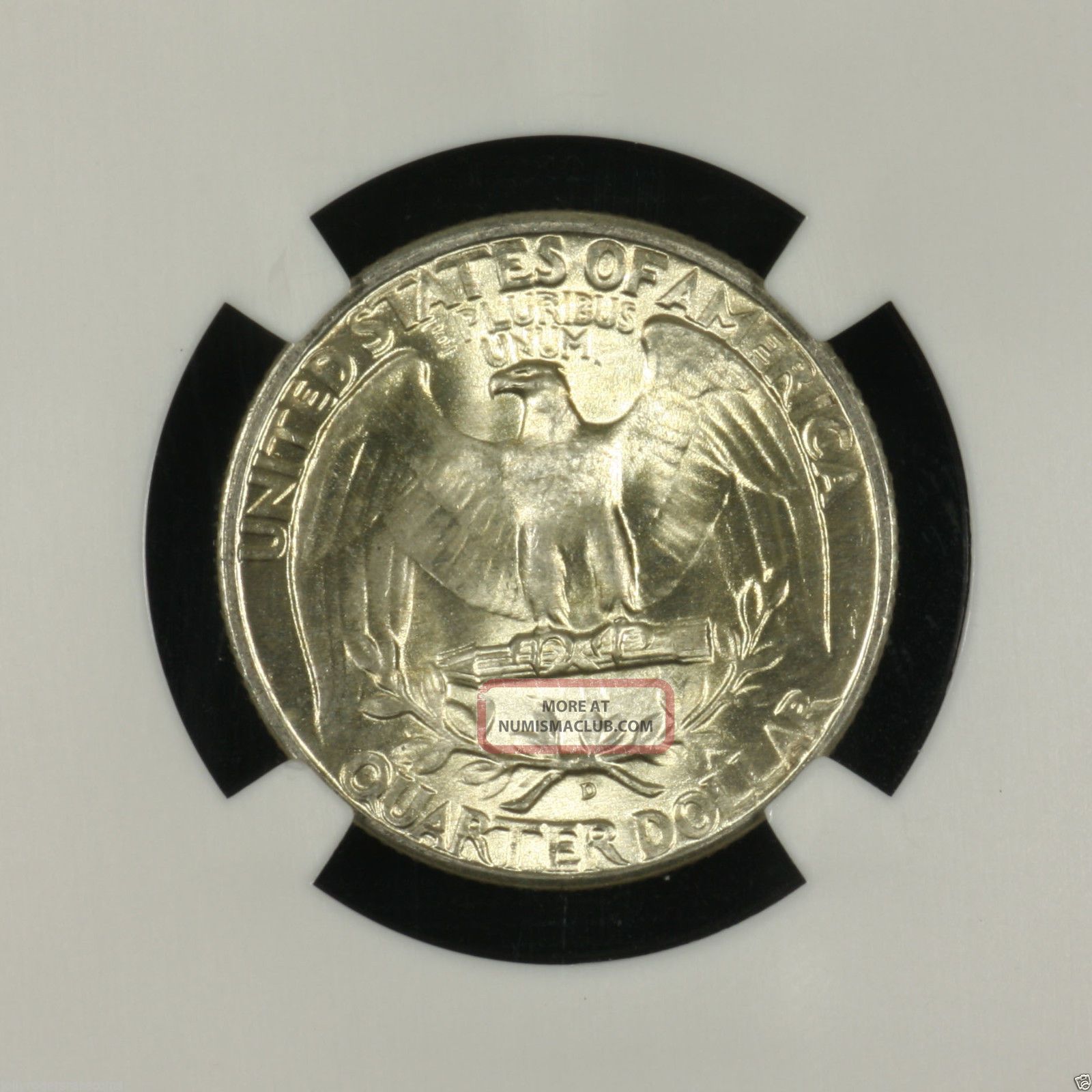 Washington Quarter Silver 1946 D. Ngc Ms66