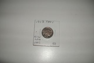 1913 Type 1 Buffalo Nickel,  Blazer Unc photo