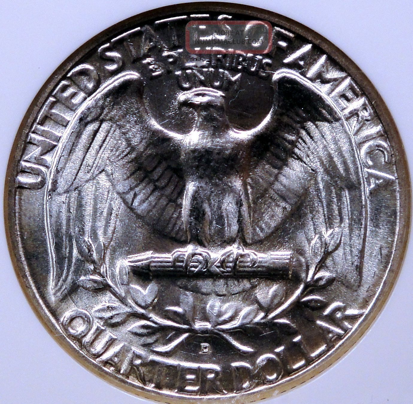 1949 D Washington Quarter Ngc Ms 65 Blazing White Coin