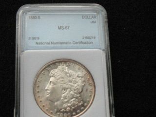 1880 S Morgan Silver Dollar - Exceptional Uncirculated Cond. photo