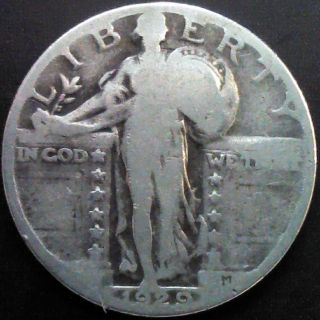 1929 Standing Liberty Quarter @ 90% Silver Coin photo