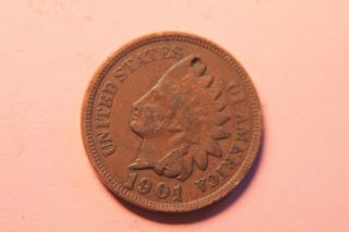 1901 1c Bn Indian Cent Xf photo