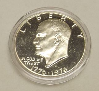 1976 Silver Proof Eisenhower Dollar photo