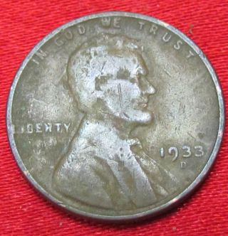 1933 - D Lincoln Wheat Cent photo