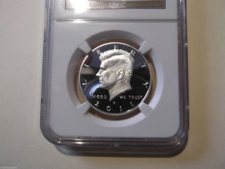 2011 - S Silver Kennedy Half Dollar Ngc Pr - 70 Ultra Cameo Brown Label Perfect photo