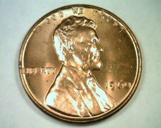 1960 Small Date Lincoln Cent Penny Gem Uncirculated Red Gem Unc.  Red Coin photo
