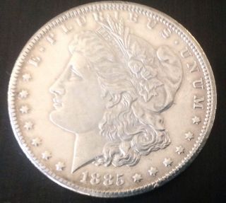 1885 - Cc Morgan Dollar Uncirculated Coin photo