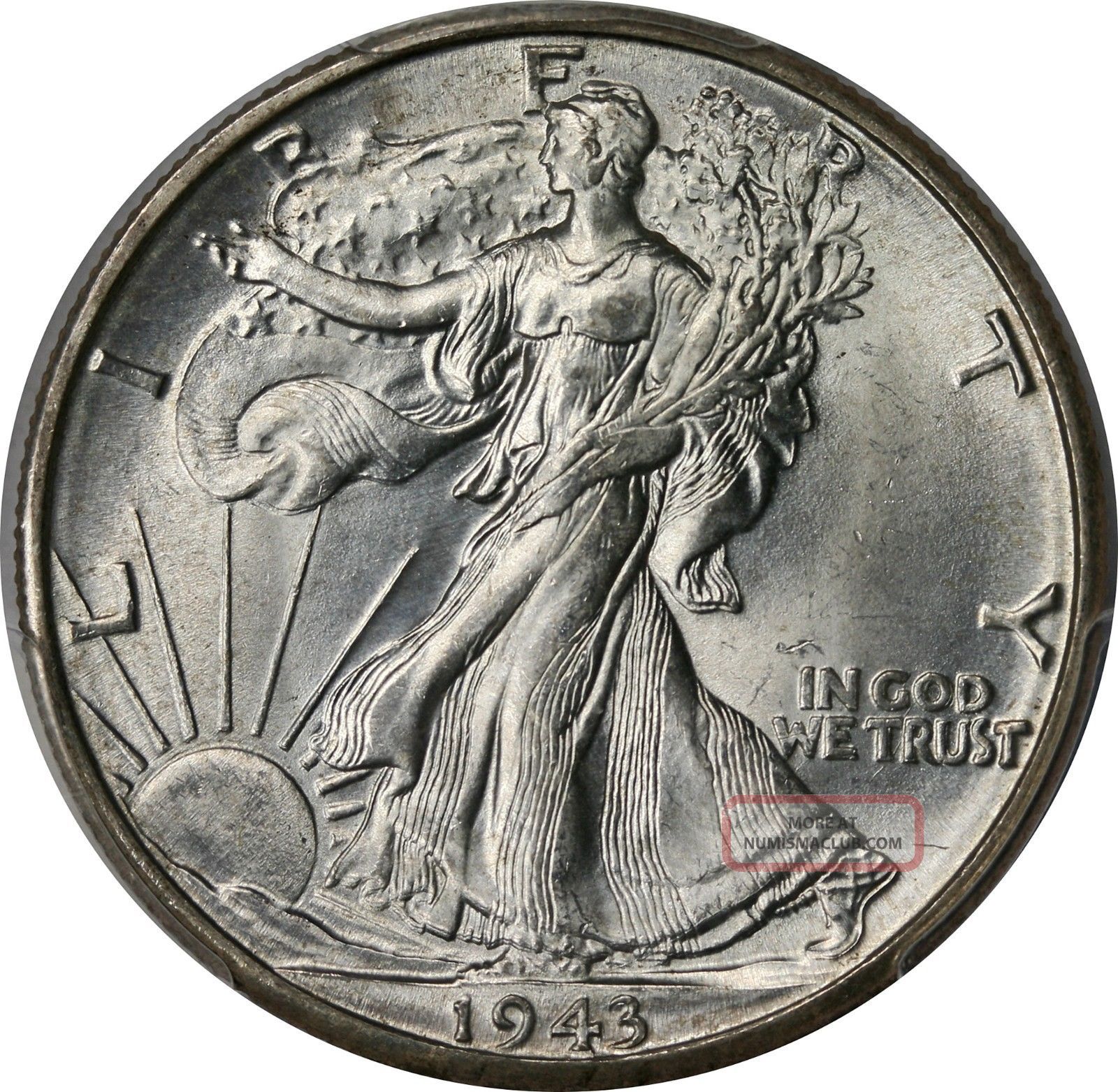 1943 D Liberty Walking Half Dollar 50c Ms 65 Pcgs Multi Color Toned 1943-d-liberty-walking-half-dollar-50c-ms-65-pcgs-multi-color-toned