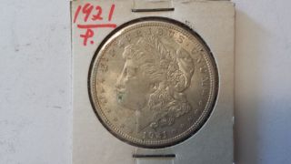 1921 P Morgan Silver Dollar Xf Au photo