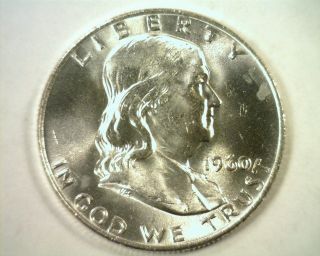 1960 - D Franklin Half Dollar Choice Uncirculated+ Ch Unc.  + Coin photo