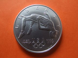 1996 D High Jump Olympic Games Silver Dollar Bu photo