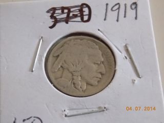 1919 5c Buffalo Nickel photo