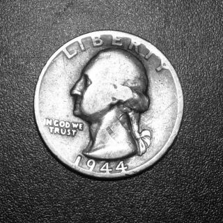 1944 D 90% Silver Washington Quarter Dollar photo