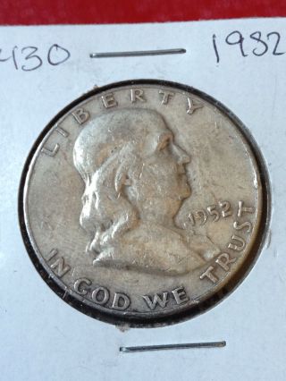 N430 : 1952 - D Silver Franklin Half Dollar Coin :: Numicorp :: Hq photo