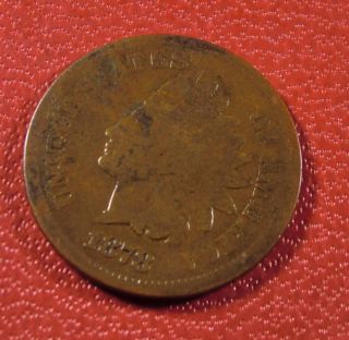 1878 Indianhead Penny Cent Philadelphia photo