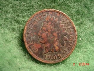 1906 Indian Head Cent,  Fine Detail photo