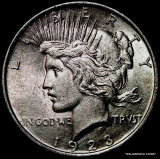 1923 - P Grade Silver Peace Dollar photo