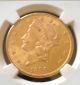 Us $20 Liberty Head “double Eagle”gold Coin 1898 S,  Ms 63 Gold photo 2
