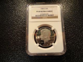 1984 - S Kennedy Half Dollar 50 Cents Ngc Pf69 Ultra Cameo - Proof - Very Affordable photo