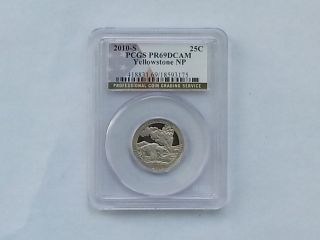 2010 - S Pcgs Pr69dcam Yellowstone Np (proof) Same Day photo