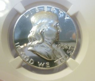 1962 Franklin Half Dollar (ngc Graded) Struck In Cameo Proof 68 photo