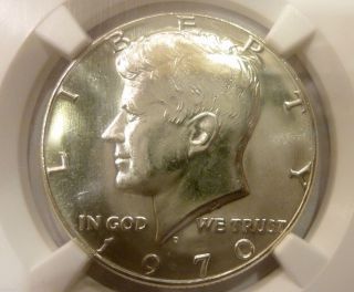 1970 D Kennedy Half Dollar (ngc Graded) Proof Pl Ms 64 photo