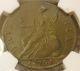 1772 Georgivs Iii Rex 1/2 Penny (ngc Graded) Britan Nia Au 53 Bn UK (Great Britain) photo 2