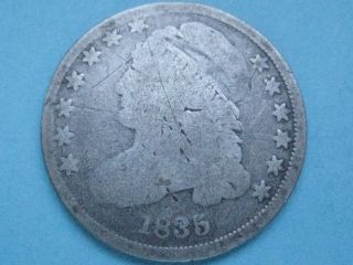 1835 Capped Bust Silver Dime - Old Type Coin photo