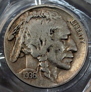 1936 - P Fine. . . .  Buffalo Nickel. . . . . .  5401 photo