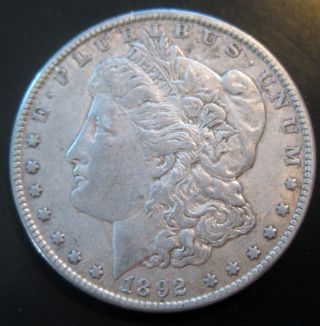 1892 O Morgan Silver Dollar Very Fine+ Vam 7 Ddo S98 photo